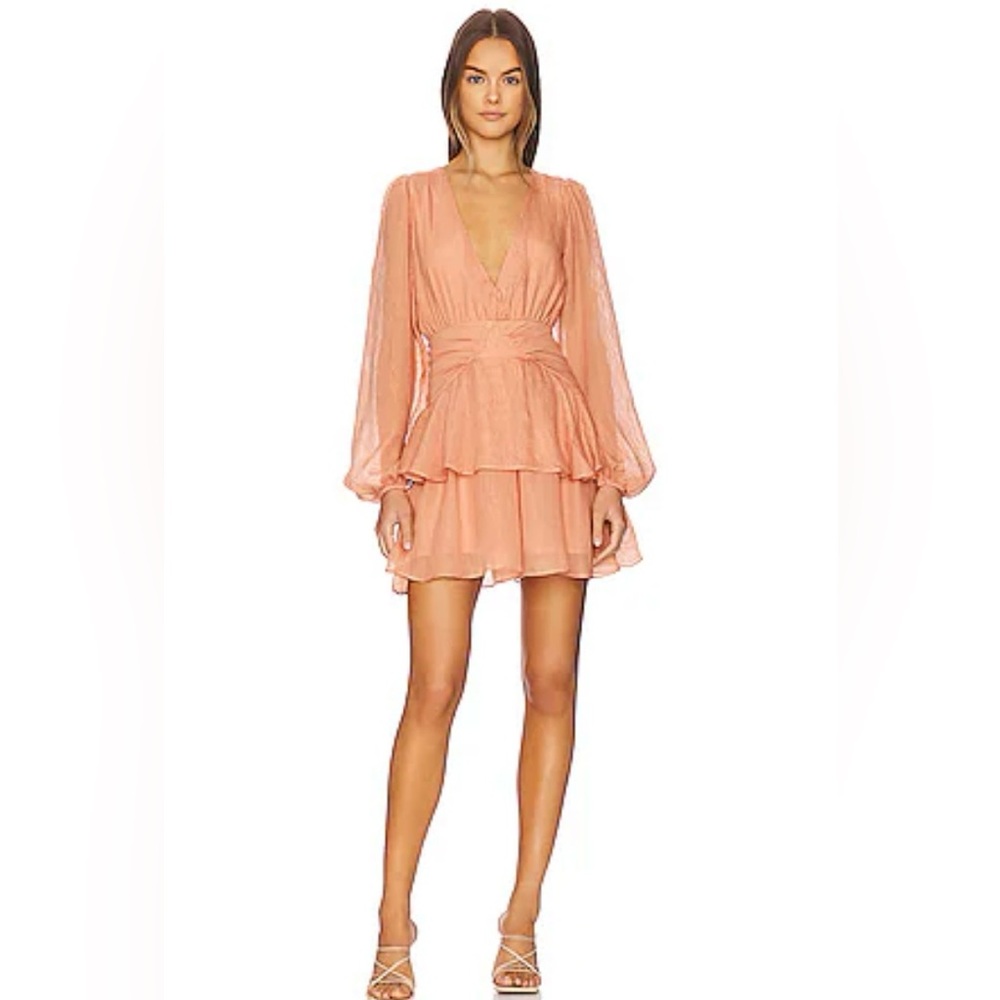 NWT MINPINK Thalia Mini Dress in Terracotta Size Small